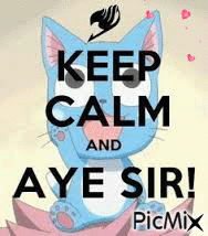 keep calm and aye sir! - GIF animate gratis