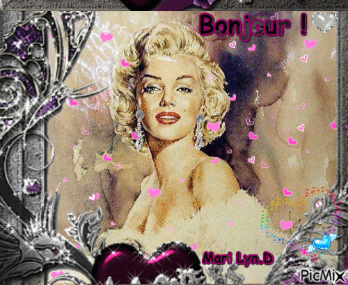 cadre marilyn-mary - GIF animate gratis