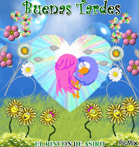 BUENAS TARDES - Бесплатный анимированный гифка