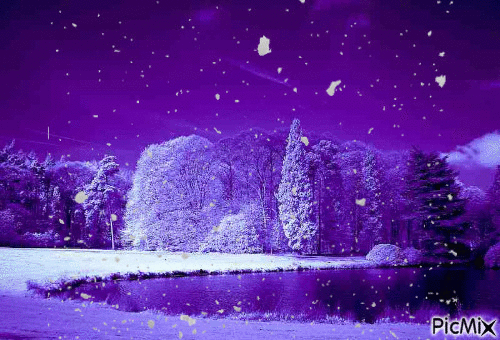 Winter landscape - Ilmainen animoitu GIF