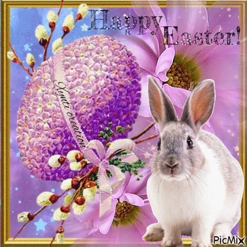 Kellemes Húsvétot Nektek! - Animovaný GIF zadarmo