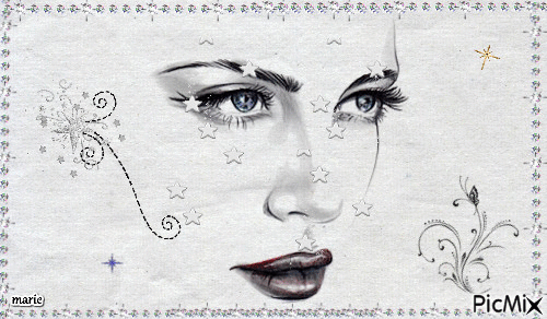 Femme sur fond blanc - Δωρεάν κινούμενο GIF