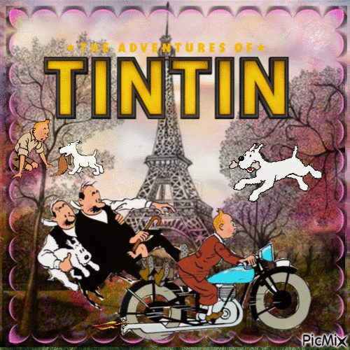 Les Aventure de tintin - Animovaný GIF zadarmo