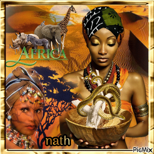 L'Afrique,nath - Бесплатный анимированный гифка
