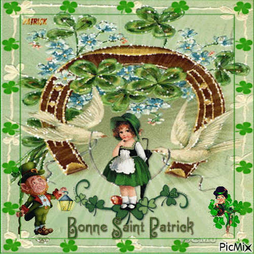 La Saint Patrick - GIF animado grátis
