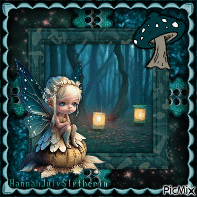 {♦Little Girl Fairy pouting in the Forest♦} - Darmowy animowany GIF