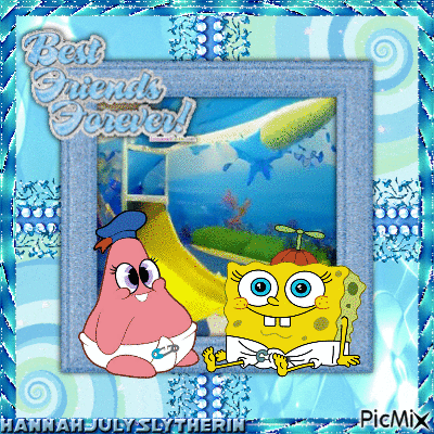 {[Baby Spongebob and Baby Patrick]} - 無料のアニメーション GIF