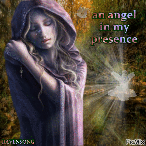 an angel in my presence - GIF animé gratuit