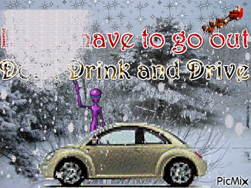 Don't drink and drive - GIF animado gratis