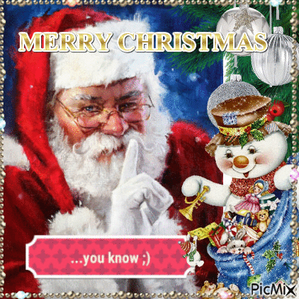 SANTA CLAUS  Babbo Natale - GIF animado grátis