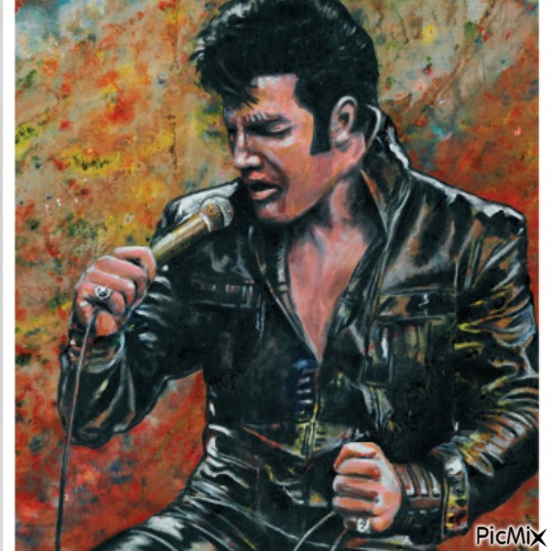 Elvis Presley art - png gratuito