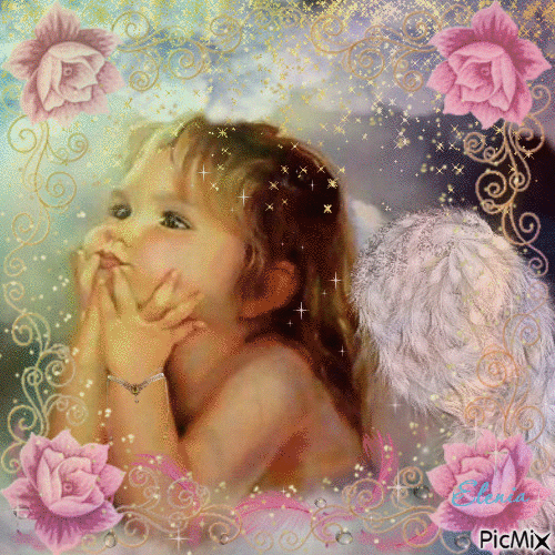 Ребёнок ангел - Animovaný GIF zadarmo