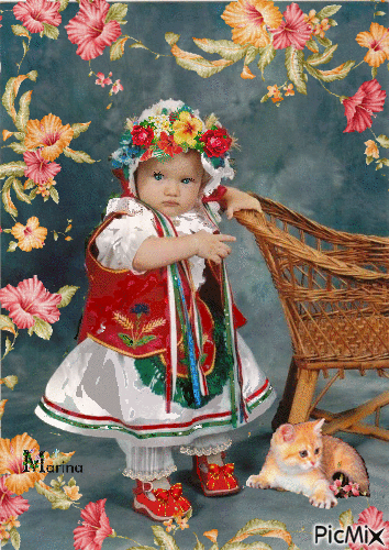 Little Hungarian Girl - Darmowy animowany GIF