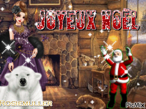 joyeux noel by rosie - 免费动画 GIF