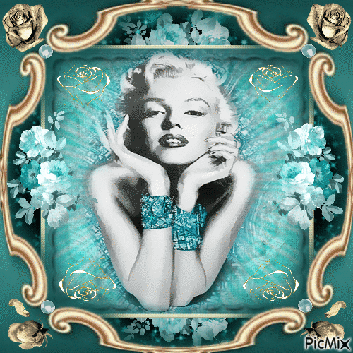 Marilyn Monroe, Actrice, Chanteuse américaine - Bezmaksas animēts GIF