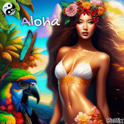 Aloha 🌺 - GIF animé gratuit