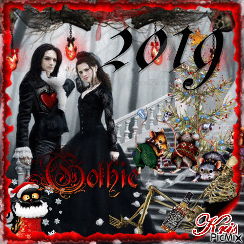 Gothic Christmas - Δωρεάν κινούμενο GIF