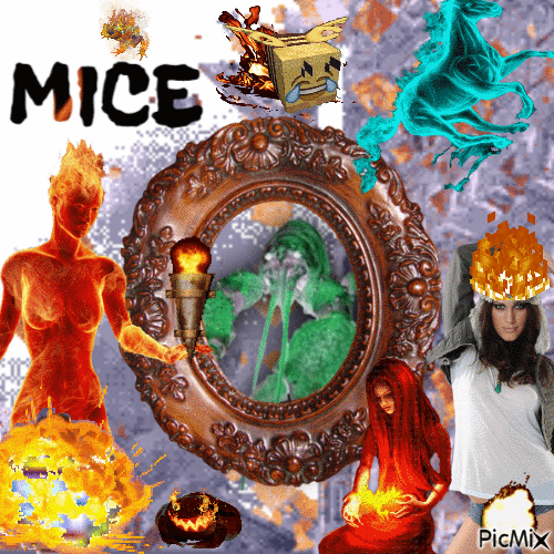 MICE IS ON FIRE - Nemokamas animacinis gif