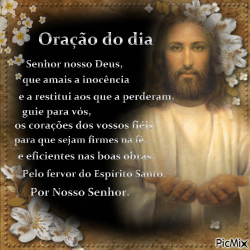 Oração do dia - Бесплатный анимированный гифка