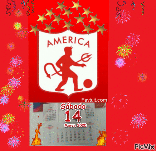 América 14 - GIF animé gratuit