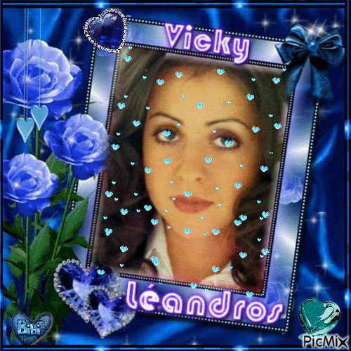 Vicky léandros. L'amour Est Bleu - Free animated GIF