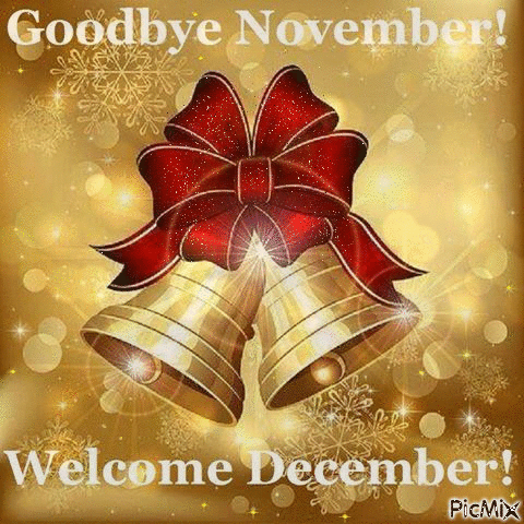 Goodbye November. Welcome December - Animovaný GIF zadarmo