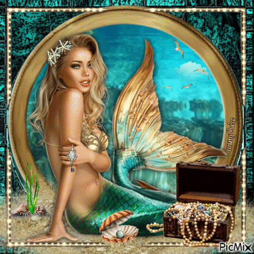 Mermaid - GIF animado gratis