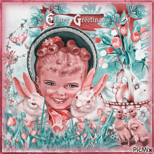 Easter Greetings! - GIF animé gratuit