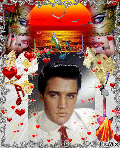 Elvis Presley - Kiss me quick - Бесплатни анимирани ГИФ