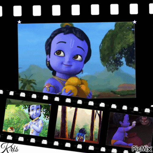 Petit Krishna - GIF animado grátis