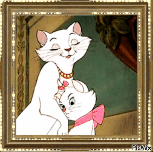 The Aristocats 'Duquesa e Marie' - Bezmaksas animēts GIF