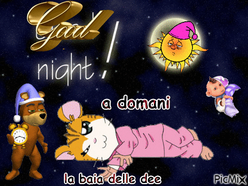 good night - Ilmainen animoitu GIF