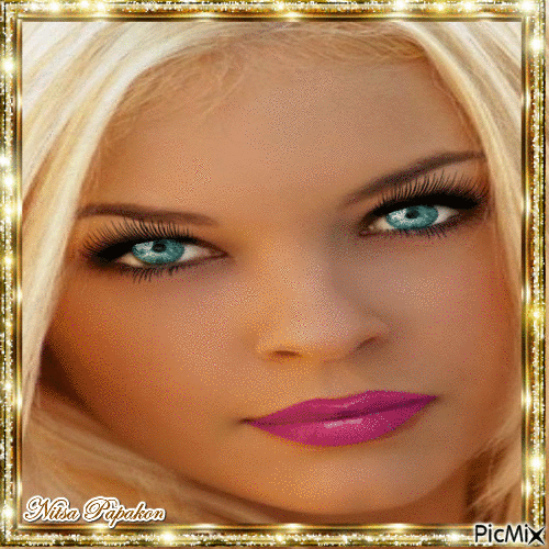 blonde girl - Gratis animeret GIF