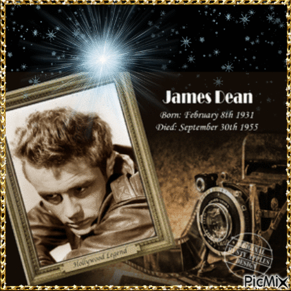 James Dean - Besplatni animirani GIF