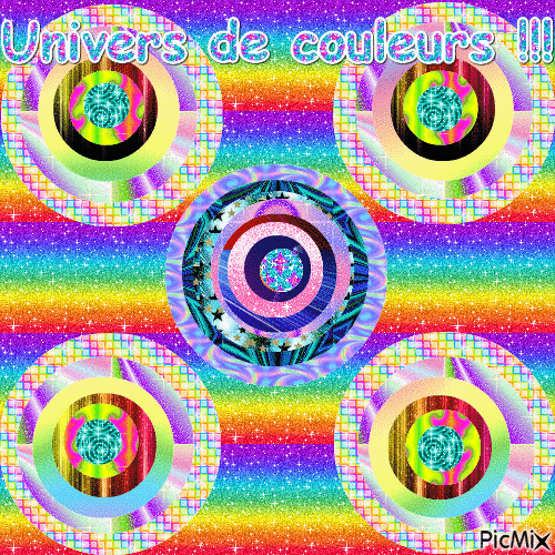 Univers de couleurs !!! - 無料のアニメーション GIF