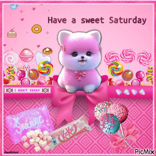 Have a sweet Saturday - Free animated GIF