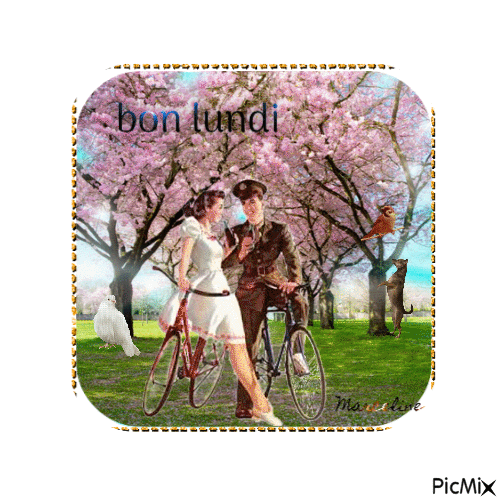 bon lundi - Δωρεάν κινούμενο GIF