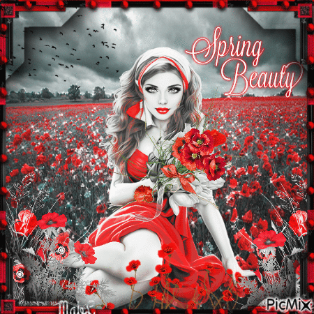 Spring Beauty - Бесплатный анимированный гифка