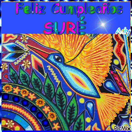 Cumple Feliz Suré - Бесплатный анимированный гифка
