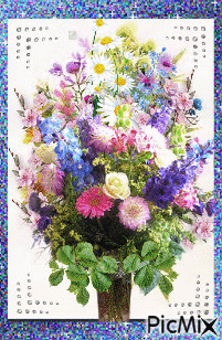 Bouquet of Flowers! - GIF animé gratuit