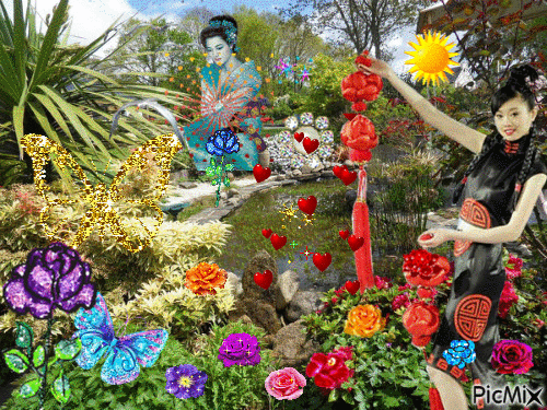 le jardin de mojan - Zdarma animovaný GIF