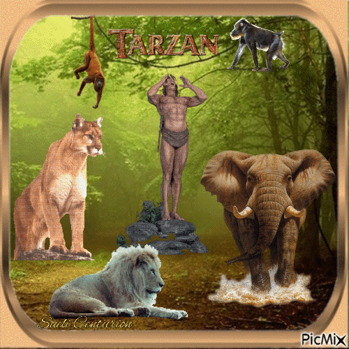 Tarzan - Besplatni animirani GIF