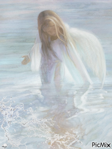 Ángel en el agua - Ingyenes animált GIF