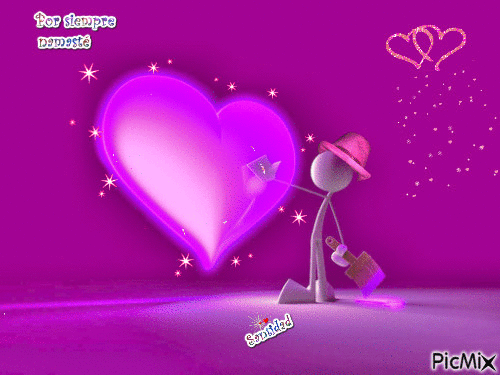 Corazón Púrpura - GIF animé gratuit