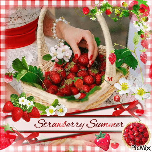 Strawberry Summer - Zdarma animovaný GIF