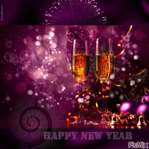 Happy new year - Безплатен анимиран GIF