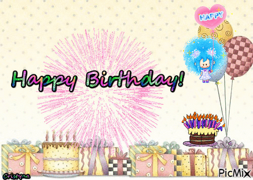 Happy birthday! - GIF animate gratis