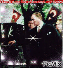 1 Kasım 1928. Yeni Türk Harflerinin Kabulü. HARF DEVRİMİ - GIF animé gratuit