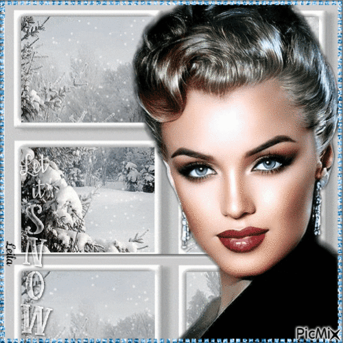 Let it Snow. Marilyn Monroe - GIF เคลื่อนไหวฟรี