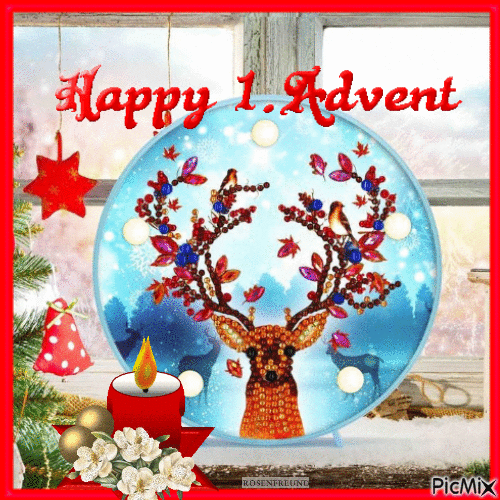 Happy 1.Advent - Бесплатный анимированный гифка